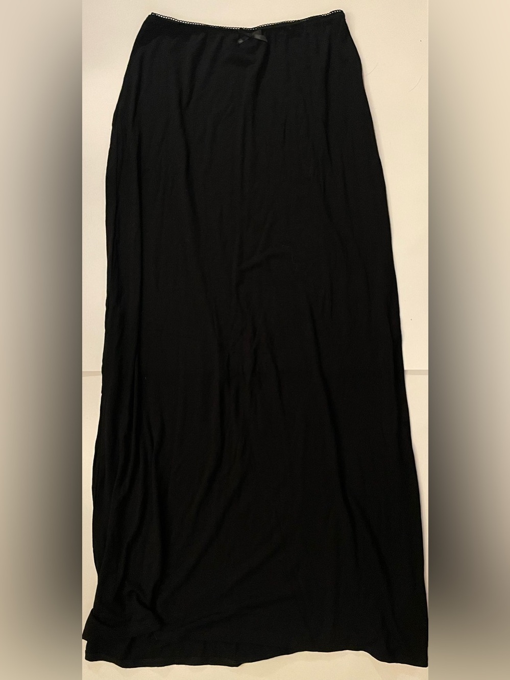 Urban Outfitters Urban Renewal Black Maxi Skirt with Waistband Bow
